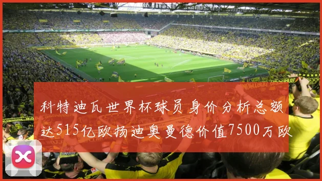 科特迪瓦世界杯球员身价分析总额达515亿欧扬迪奥曼德价值7500万欧